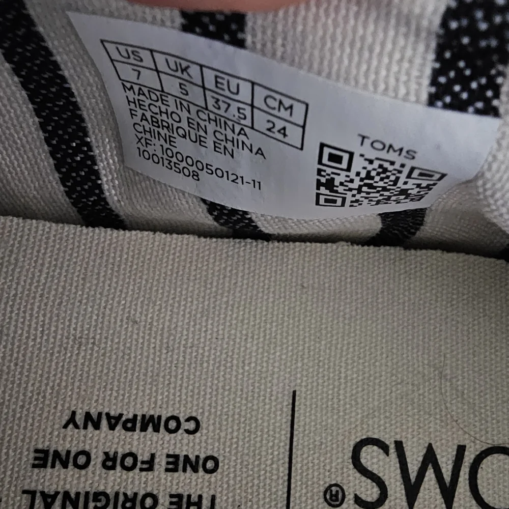 TOMS LNC Womens Alpargatas Espadrille Slip On Flats Beige Canvas Size 7 - Picture 5 of 8
